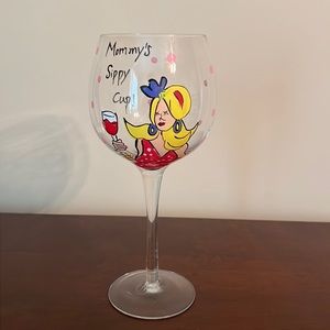 “Mommy’s Sippy Cup” wine glass.